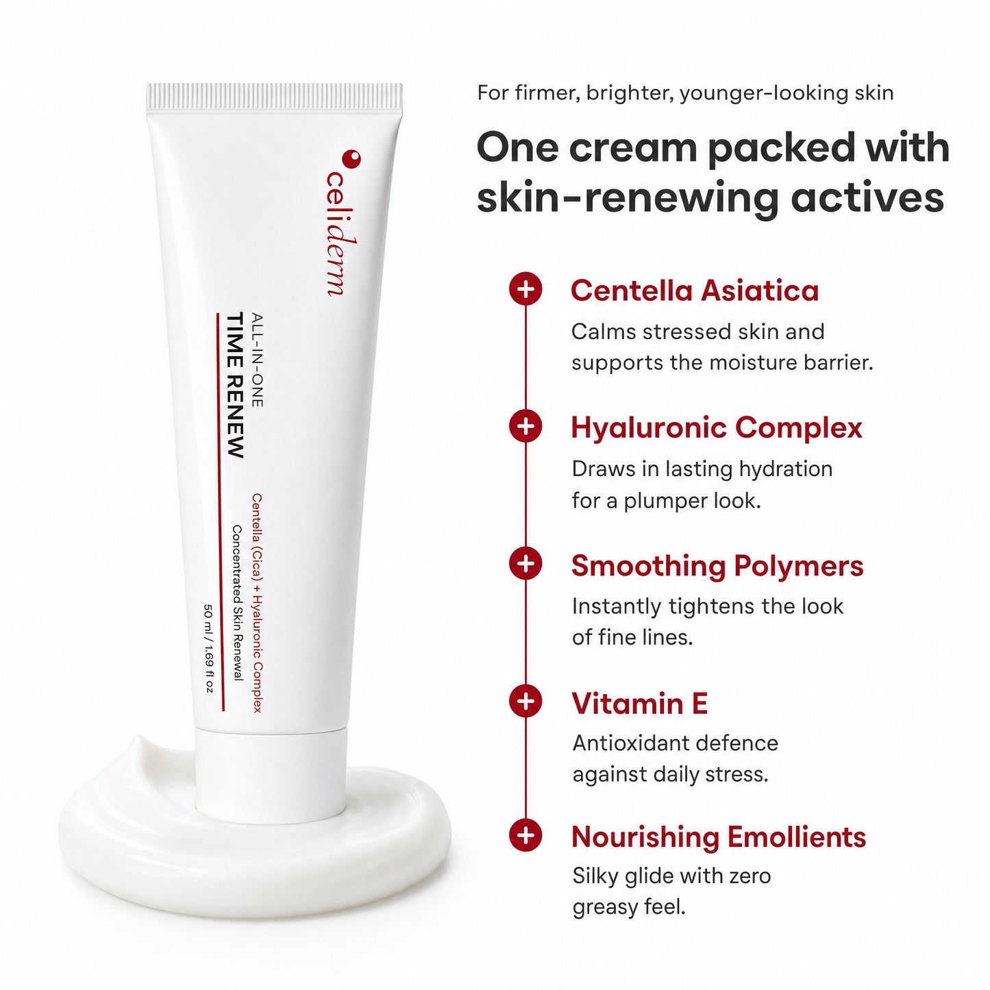 Celiderm Time Renew Cream (All-In-One)